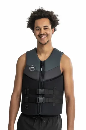 Ultime Pezzi Giubbotto di aiuto al galleggiamento Jobe Neo Vest Men Grey TG. XL - 50 N - Massimo comfort e mobilità per la nautica, ideale per un utilizzo sicuro e pratico in barca.