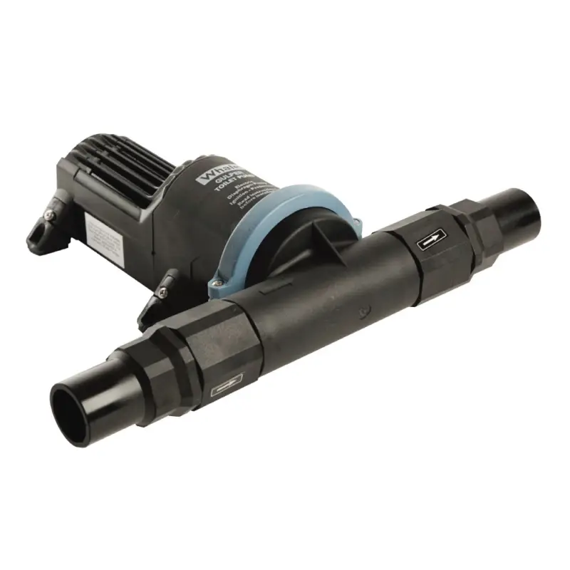 Pagamento Sicuro Pompa Maceratrice Gulper 24V - Portata 18 lt/min - Uscita Ø 38 mm - Nylon/Fibra di Vetro