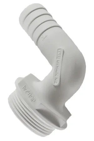 Bocchettone Filett 90° 1 1/2" Ø38mm in Nylon Rinforzato con Fibra di Vetro Spedito Oggi