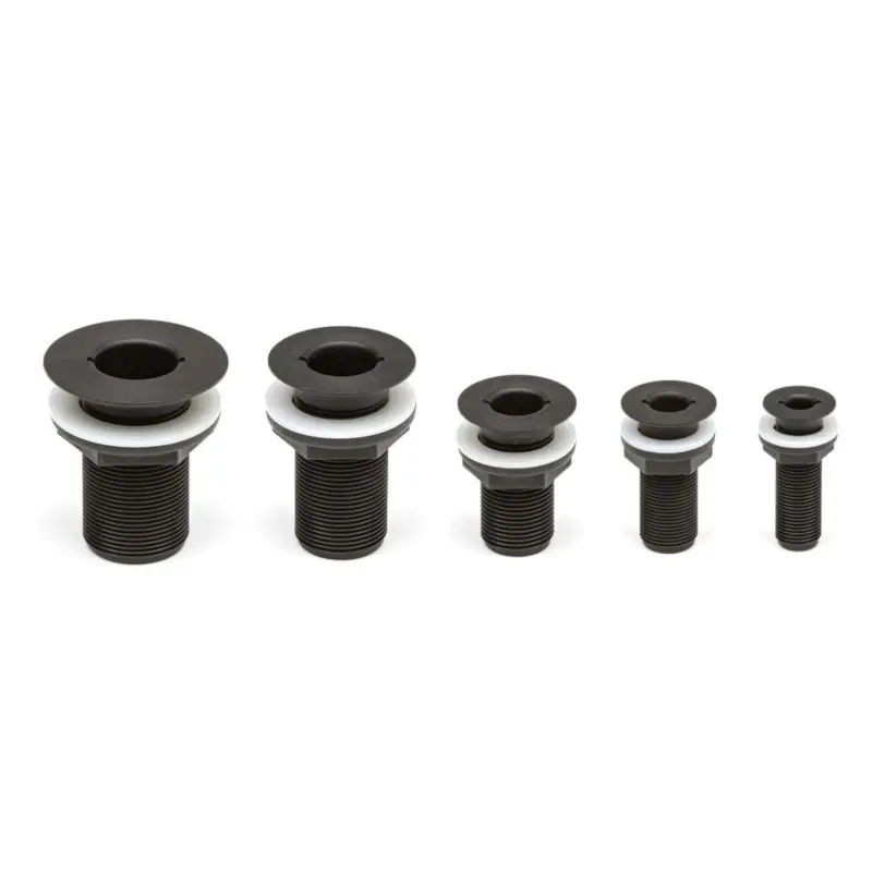 Offerta Lampo Passascafo Incasso 11/4 Nero - Filetto 1 1/4 in Nylon Rinforzato con Fibra di Vetro - Resistente alla Corrosione e agli Agenti Chimici - Per Scafi in Alluminio, Acciaio, Legno e Vetroresina