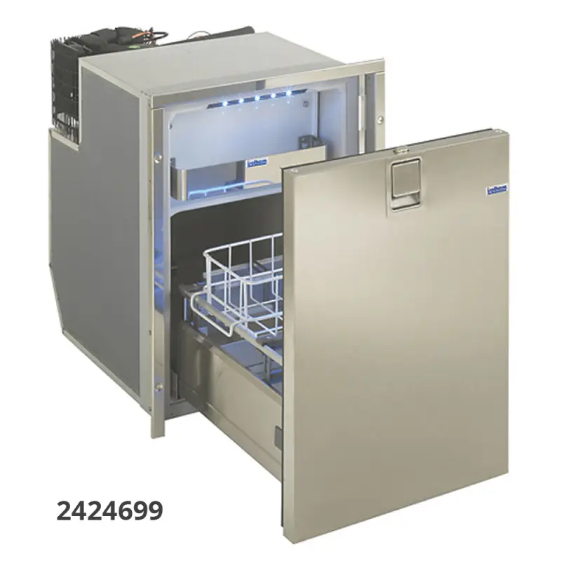 Frigorifero Nautico a Cassetto Inox 42LT - Frigo Salva Spazio con Congelatore - Raffreddamento Fino a 5° - Frigorifero Drawer Inox LT.42 Spedizione Espresso