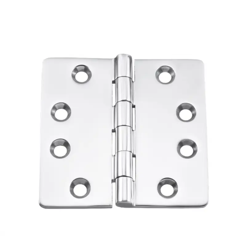 Acquista Ora Cerniera Inox AISI 316 Lucidato a Specchio 102x102 mm - Spessore 4 mm per Nautica e Vela