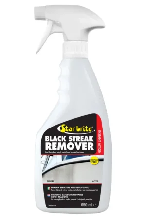 Starbrite Black Streak Remover 650ml - Detergente Smacchiante per Barche, Vele e Superfici in Vetroresina, Metallo e Verniciato Soddisfatti O Rimborsati
