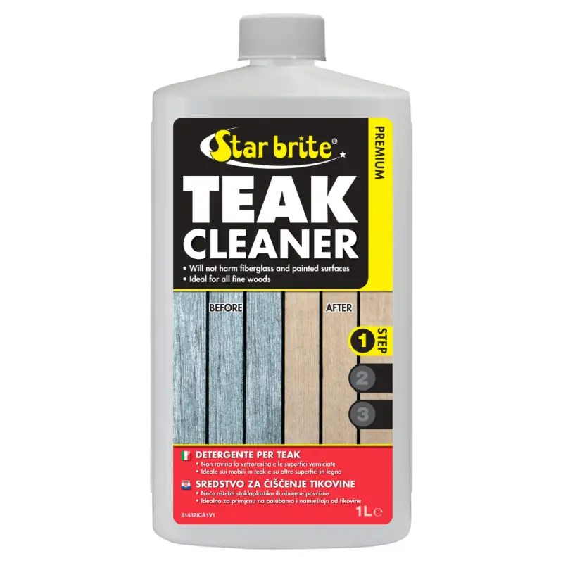 Scelto Dai Clienti Detergente Teak 3,8L - Pulitore Sicuro per Legni Pregiati senza Carta Vetrata - Starbrite