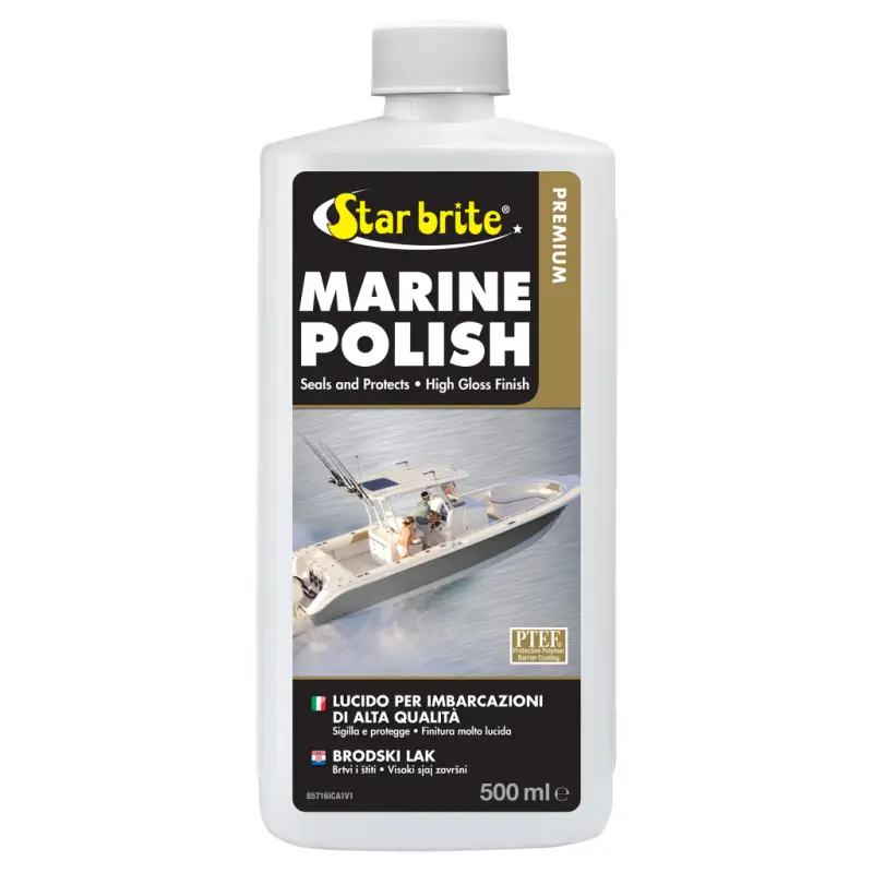 Promozione Esclusiva Polish Marino Premium 500ml - Protezione per Vetroresina, Metallo e Superfici Verniciate con Blocco UV - Starbrite