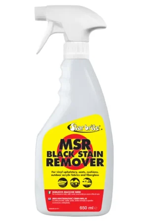 Miglior Prezzo MSR Black Stain Remover 650ml - Rimuove Macchie di Muffa da Tappezzeria e Coperture Marine, Sicuro su Vinile e Cuciture