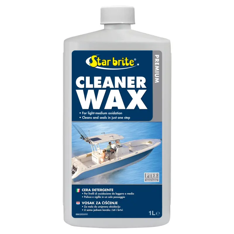 Cera Detergente Premium 1L - Brillantezza e Protezione per Vetroresina, Metalli e Superfici Verniciate con Polimeri PTEF - Protezione dai Raggi UV Sconto