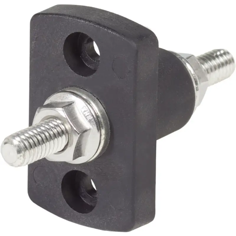 Connettore Passante Ø M10 Rosso - Terminale in Materiale Termoplastico Rinforzato per Nautica (Max 48V - 250A) - Rif. 2204 Novità