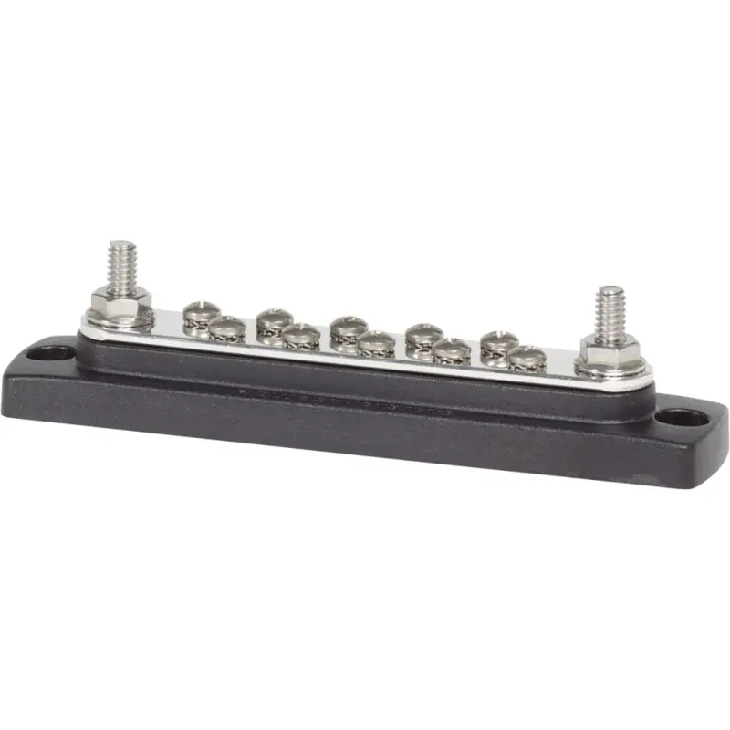 Barra di Connessione 10+2 Terminali Blue Sea - Componenti in Acciaio Inox con Base in Nylon Rinforzato, Rif. Originale 2301 Esclusivo