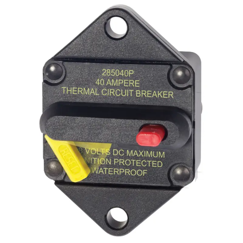Quantità Limitata Magnetotermico ad Incasso 40A - Protezione Termica e Interruttore IP67 - Blue Sea Serie 285