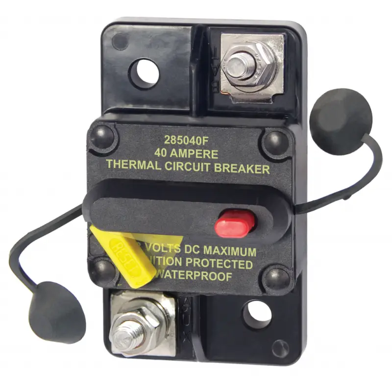 Consegna Rapida Interruttore Magnetotermico a Filo 80A - 80AMP Blue Sea, Rif. 7186 - Per Impianti Nautici e Barche