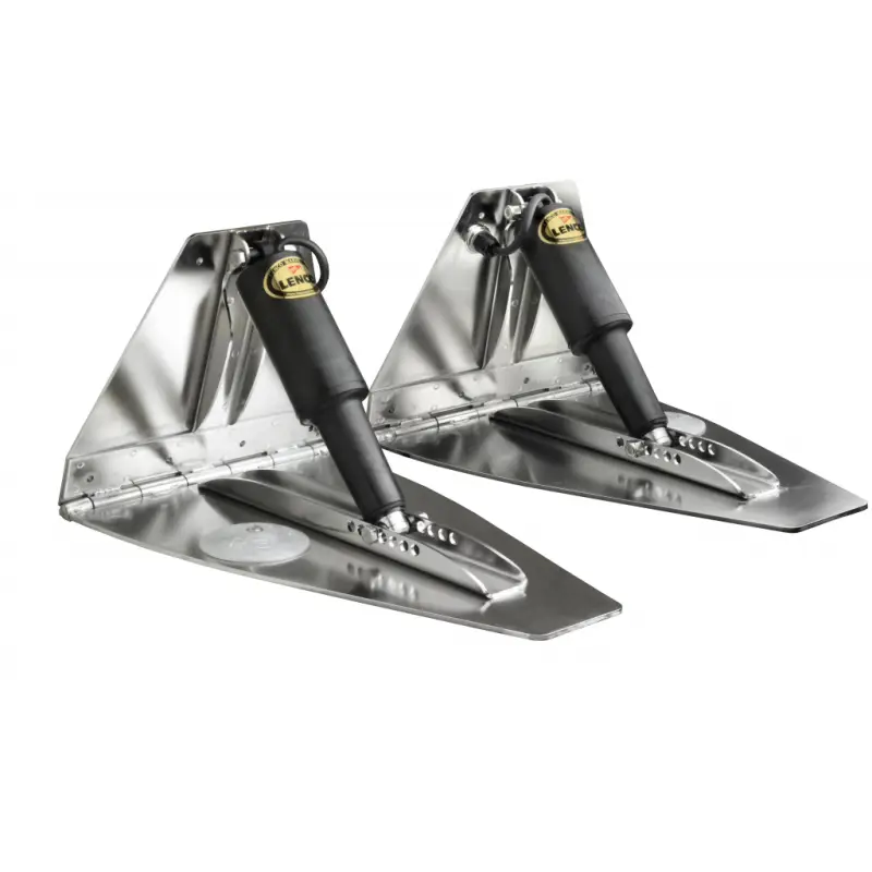 Ultimissimo Modello Correttori d'Assetto High Performance HP - Kit Completo MM457x305 per Scafi da 8 a 12 metri - Acciaio Inox Elettrolucidato con Design Ottimizzato per Motori Veloci