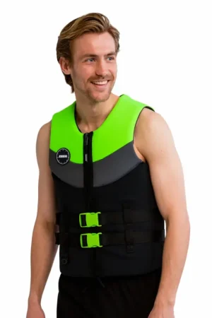 Prezzo Scontato Giubbotto Neo Vest Men Lime - Aiuto al Galleggiamento 50N - Taglia XL - Materiale Neoprene e PVC - Rapida Asciugatura