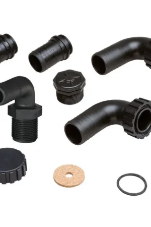 Bocchettone Imbarco per Acque Nere - Kit Completo in Plastica con Raccordi e Tappi per Nautica Prezzo Scontato