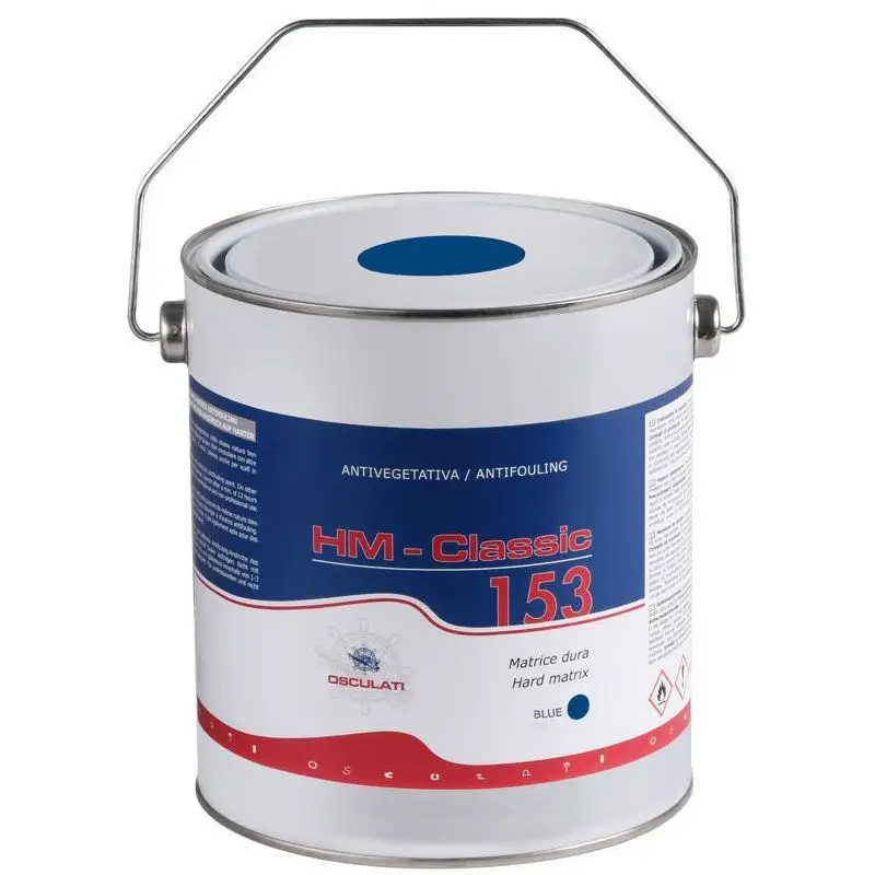 Antivegetativa a matrice dura Classic 153 blu 2,5 l - Protezione avanzata per scafi in VTR, alluminio e legno, effetto duraturo e compatibile, resa ottimale in condizioni medie. Non Perdere