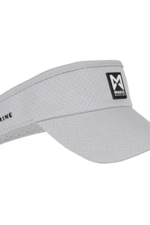Di Tendenza Visiera Tech Traspirante Magic Marine - Regolabile con Velcro, Visiera Ricurva, Colore Grigio Chiaro, Asciugatura Rapida, 100% Poliestere