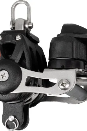 Bozzello Triplo Ratchet Ronstan Serie 40 BB Orbit Block™ con Arricavo, Testa Girevole e Strozzascotte Regolabile - 40mm, 600kg MWL, Peso 270gr Subito Disponibile