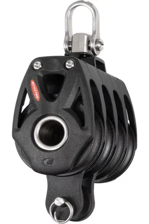 Bozzello quadruplo Ronstan Serie 40 BB Orbit Block™ con arricavo e testa girevole - 40mm, 600kg MWL, leggero e resistente per derive e cabinati fino a 9 metri Popolare