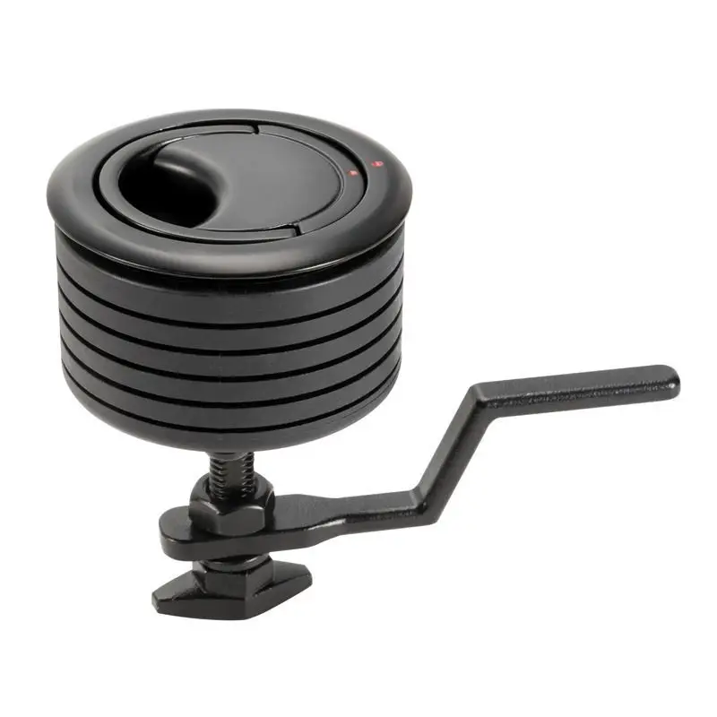 Alzapagliolo Eclipse MK2 75 mm con serratura nera - Maniglia ergonomica, rotazione 360°, acciaio inox 316 lucidato a specchio per nautica, estetica flush e funzionalità avanzate Più Venduto