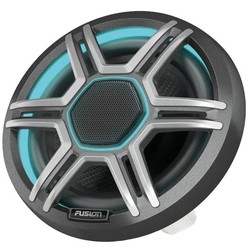 Prezzo Conveniente Altoparlanti Fusion Apollo da 6,5'' con Griglia Grigia - Coppia di Speakers per Nautica con Illuminazione CRGBW e Audio Ottimale per Sport Acquatici.