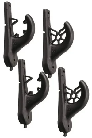 Vendita Finale Portacanna da Parete RAILBLAZA - Robusto e Modulare per Fissaggio Sicuro di Canne da 25 a 38 mm, Venduto a Coppia (4 pz) per 2 Canne, Adatto per Montaggio a Parete o Soffitto con Inserti in Gomma.