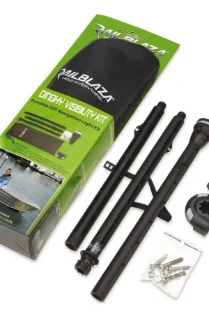 Ultima Occasione Kit di segnalazione a batteria RAILBLAZA Starport per Dinghy e kayak con luce di navigazione bianca 360°, asta 1 m e supporto sideport incluso.