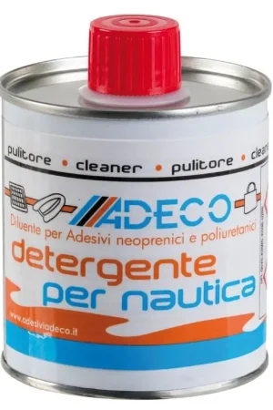 Cleaner per Collanti ADECO - Detergente Rivitalizzante per Tessuti di Gommoni, SUP, Tender e Gonfiabili in PVC o Neoprene Nuovo Arrivo