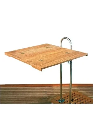 Di Tendenza Tavolo pieghevole in teak 80x60 senza bordo, ferramenta in AISI 316