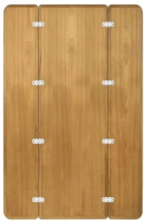 Occasione Tavolo pieghevole in teak 125x80 senza bordo - ferramenta in AISI 316