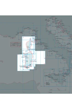 Carta Nautica Corsica e Sardegna - Scala 1:250.000, Dimensioni 116 x 83 cm, Istituto Idrografico della Marina Reso Gratuito
