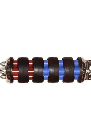Ammortizzatore Ormeggio Serie 30 per Barche fino a 90 Ton, Acciaio Inox HR e Nylon U.V. Absorber, Resistenza fino a 14.000 kg, Lunghezza 500 mm, Ø 100 mm Di Tendenza