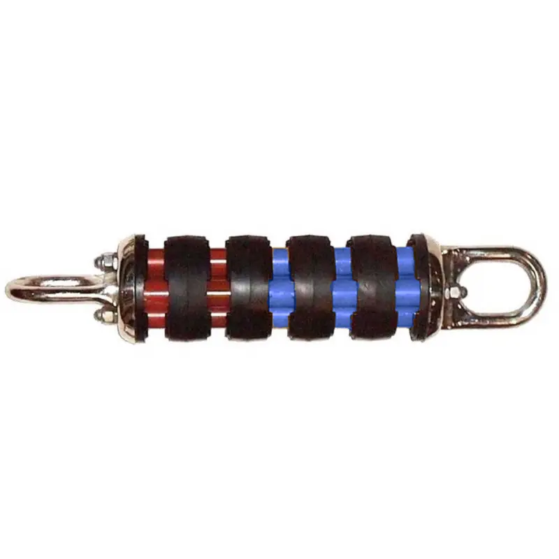 Ammortizzatore Ormeggio Serie 30 per Barche fino a 90 Ton, Acciaio Inox HR e Nylon U.V. Absorber, Resistenza fino a 14.000 kg, Lunghezza 500 mm, Ø 100 mm Di Tendenza