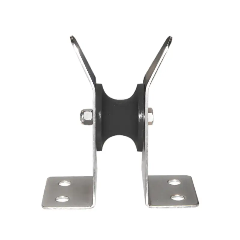 Direttamente Dal Produttore Passacatena Inox Incasso Marine Town - Musone Fisso in Acciaio Inossidabile per Delfiniera, Dimensioni 190x77 mm, Rullo Ø76 mm
