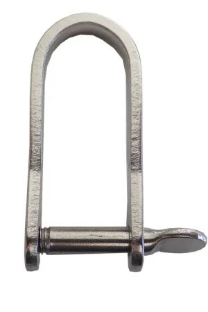 Professionale Grillo Inox Piatto Lungo Blue Wave - Grillo Dritto in Acciaio Inossidabile Ø 8 mm con Carico di Rottura 3000 Kg per Vela e Nautica