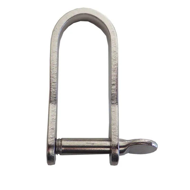 Professionale Grillo Inox Piatto Lungo Blue Wave - Grillo Dritto in Acciaio Inossidabile Ø 8 mm con Carico di Rottura 3000 Kg per Vela e Nautica