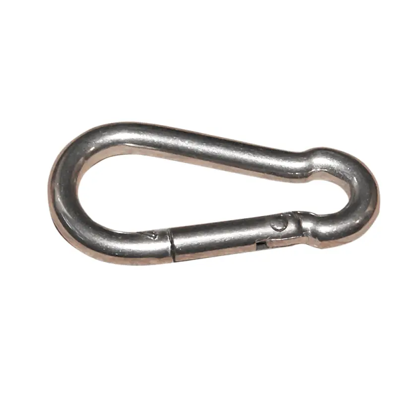 Spedito Oggi Moschettone Inox 316 a Pera con Chiusura a Coda di Rondine - Perfetto per la Nautica e le Forniture Nautiche