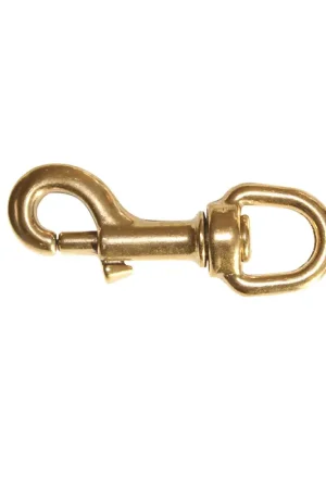 Moschettone Kong in Ottone Lucido con Occhio Girevole - 90mm per Vela e Nautica Compra Oggi Stesso