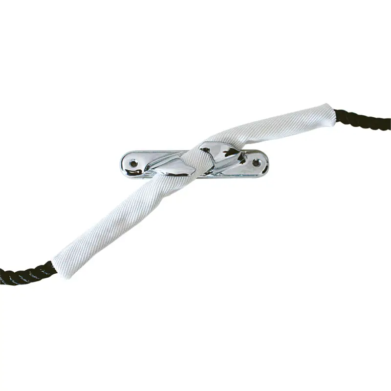 Ultime Pezzi Proteggi Cime in Poliestere Bianco - UV Resistente, Fissaggio Velcro, Lunghezza 440 mm - Accessori Nautici di Qualità
