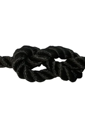 Cima Ritorta Nera A.T. - Cima da Ormeggio in Fibra di Poliestere Alta Tenacità, Resistente ai Raggi UV, per Ancoraggio e Ormeggio Pesante Promo Stagionale
