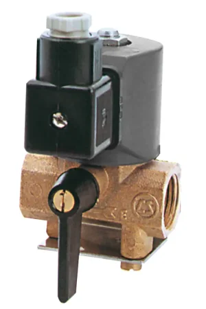 Elettrovalvola Quick in Ottone e Acciaio Inox - Comando Elettrico per Erogazione Acqua e Gasolio con Chiusura Manuale - Filettatura F/F 1/2” Gas - Potenza Bobina 14W - Ideale per Impianti Nautici e Marine Saldi