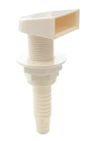 Bestseller Scarico a Mare in PVC Bianco con Portagomma - Ideale per Installazioni Nautiche