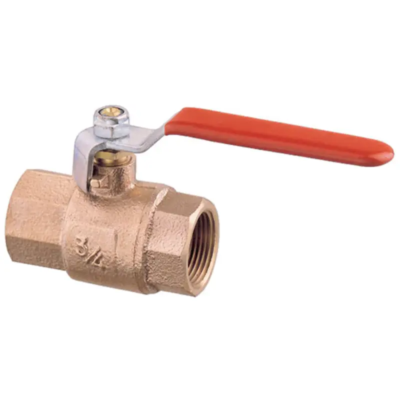 Valvola a sfera in bronzo con leva in acciaio zincato e maniglia termoisolata - Passaggio totale con filettatura F/F per nautica e vela Prezzo Basso
