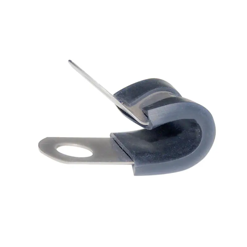 Professionale Fascetta Inox-Gomma 16mm - Supporto per Tubi e Cavi Elettrici (AISI 304)
