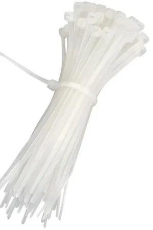 Offerta Del Giorno Fascetta in Nylon Bianca per Cablaggi - Confezione da 100 Pezzi per Nautica e Vela