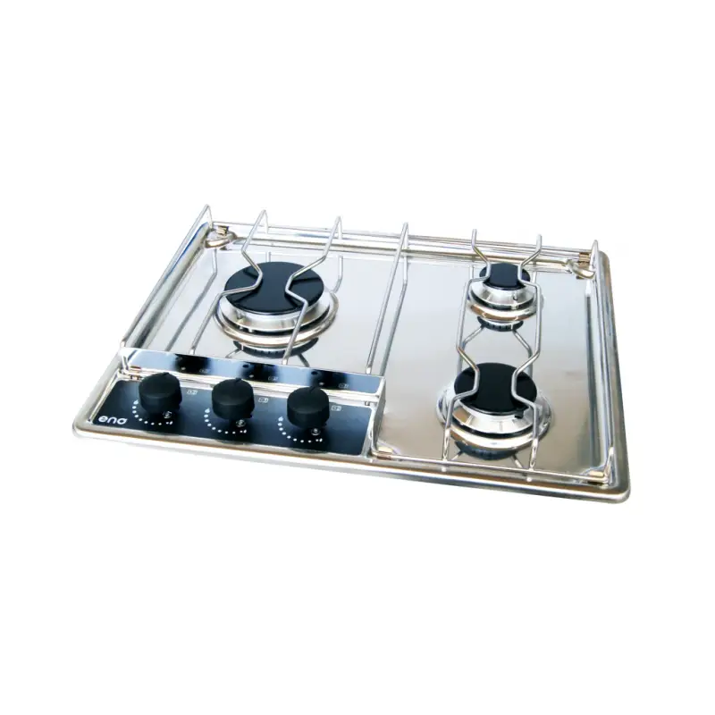 Piano Cottura Nautico a Tre Fuochi con Fermapentole per Art. 2402308 - Perfetto per Barche e Yachts Offerta Speciale