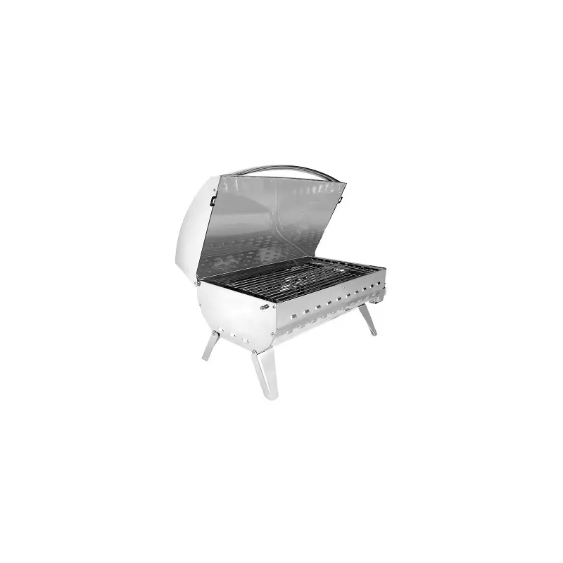 Barbecue in Acciaio Inox a Gas con Copertura in PVC - Ampia Superficie di Cottura per 6-8 Persone, Accensione Piezoelettrica e Sistema Antifiamma Prezzo Di Fabbrica