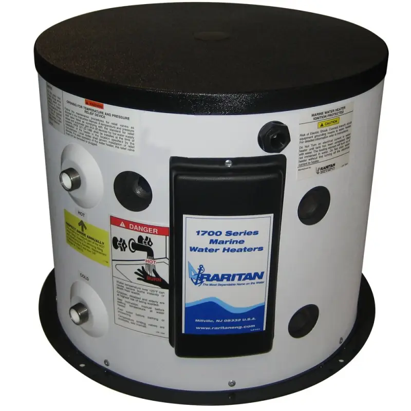 Boiler Raritan Serie 1700 per Barche - Alta Efficienza, Isolamento in Poliuretano, Garanzia 5 Anni, Termostato Regolabile e Raccordi Facili da Installare Pagamento Sicuro
