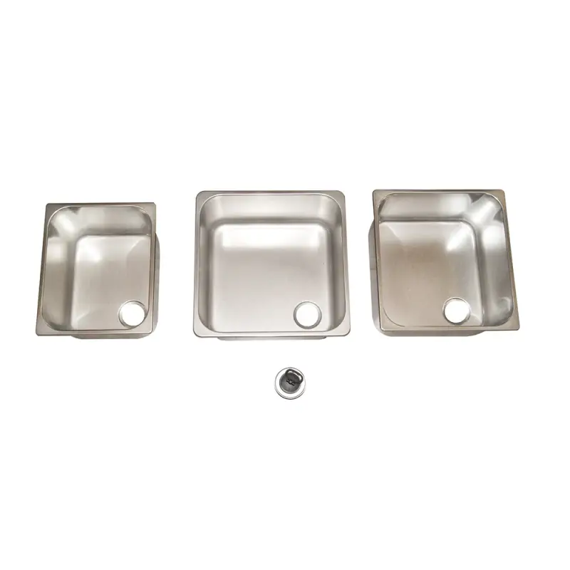 Direttamente Dal Produttore Lavello in Acciaio Inox Lucidato a Specchio con Piletta di Scarico Ø 40 mm - Ideale per Barche e Yatch