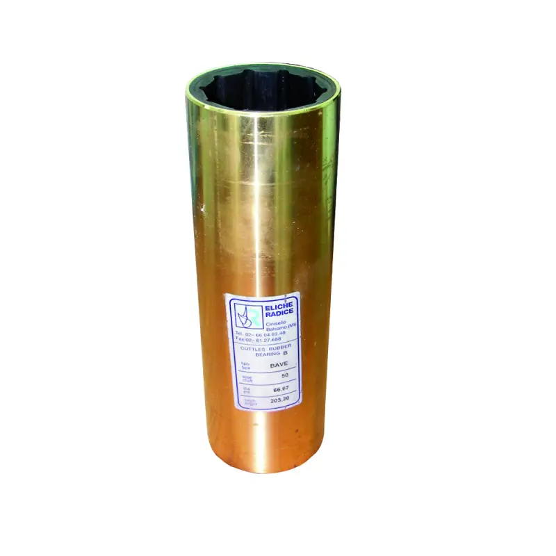 Boccola in Bronzo con Gomma Idrolubrificata - Ø Interno Metrico e Ø Esterno in Pollici per Eliche Radice - Forniture Nautiche di Alta Qualità Nuova Collezione