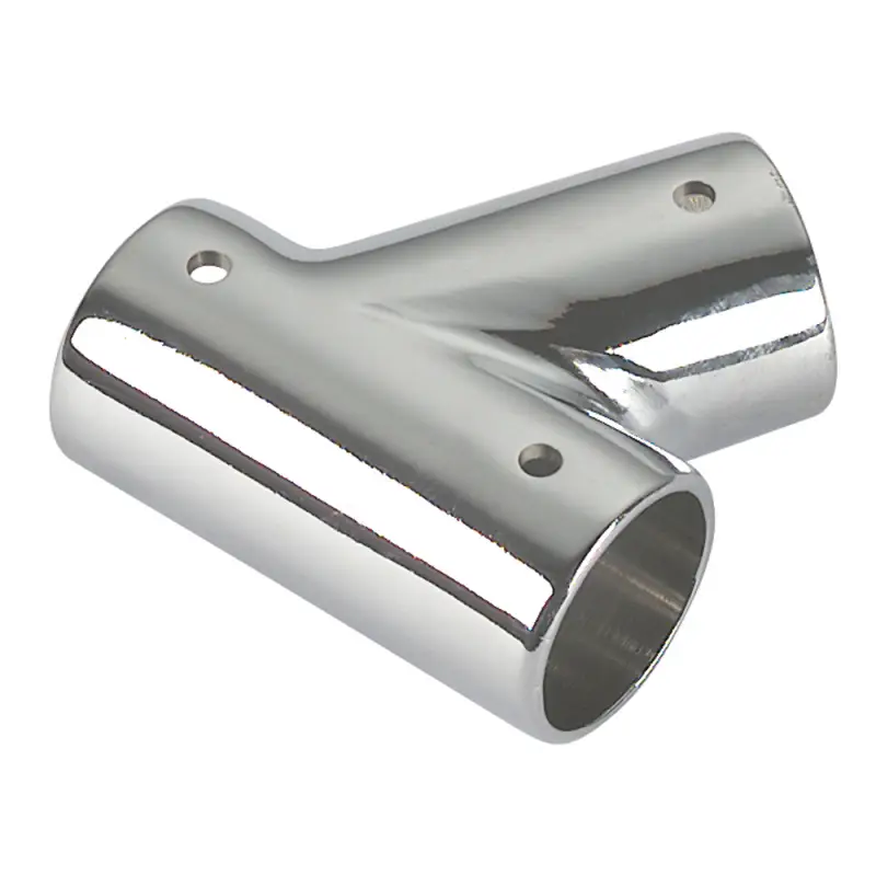 Raccordo a Tee Inclinato 60° in Ottone Cromato per Vela e Nautica - Foresti e Suardi Esclusivo